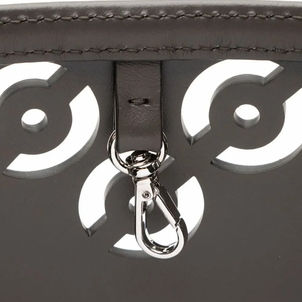 Christian Louboutin Gray Laser-Cut Tote